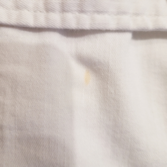 Darvina Cute White Shapely Feminine Cottage Picket Fence Jean Jacket Size Large - Picture 11 of 11